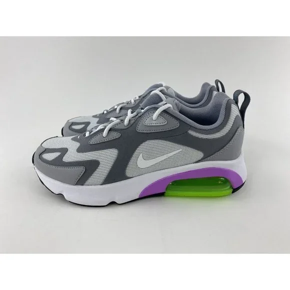 Nike Air Max 200 Gray Purple Women's Size 8 Sneakers Shoes Platinum AT6175-002 - Picture 10 of 12